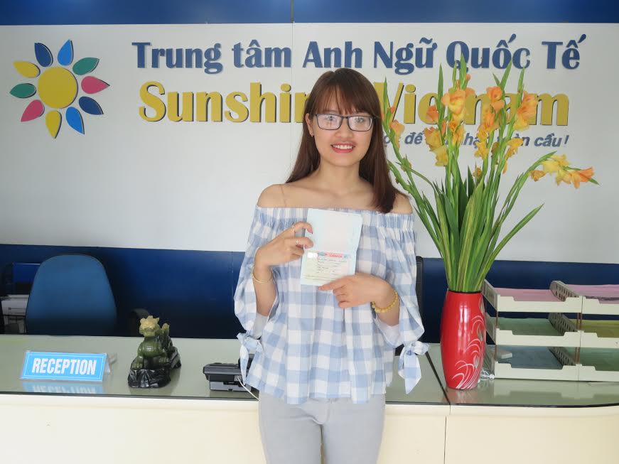 Visa du học Canada: Du học Sunshine Vietnam chúc mừng bạn Phạm Thúy Hằng đỗ visa du học Canada