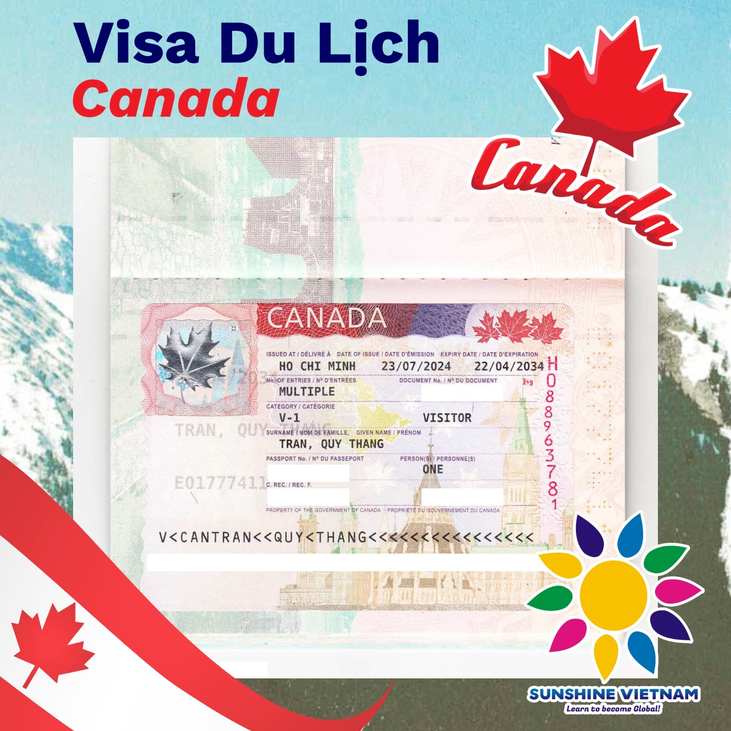 Visa du lich Canada Tran Quy Thang